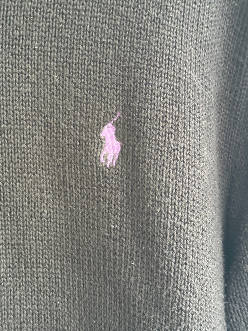 Polo Ralph Lauren Pima Cotton Crewneck Sweater SIZE XL BLACK - Picture 3 of 4